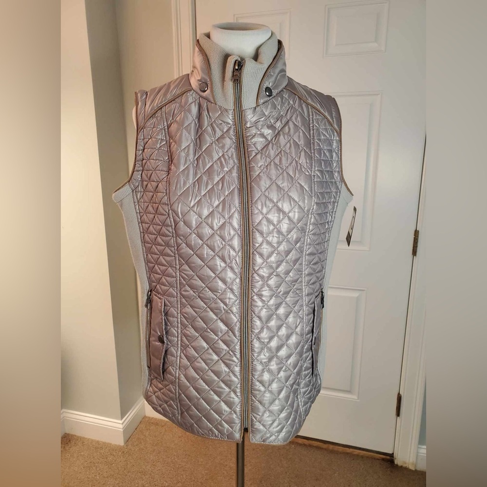 Johnston & Murphy Metallic Quilted Women's Vest